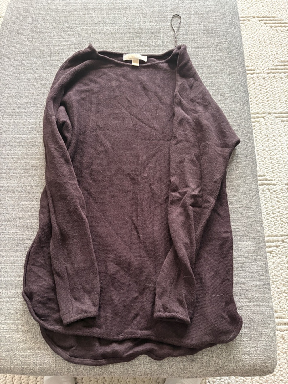 Michael Kors Plum Long-Sleeve Lightweight Sweater